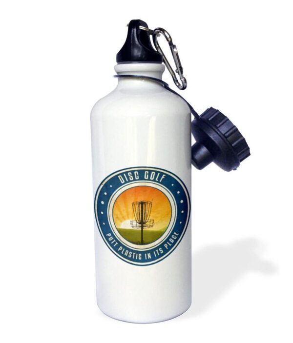 "Putt Plastic in Its Place" Sports Water Bottle