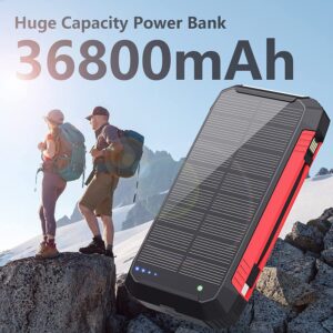 Portable Solar Power Bank Charger